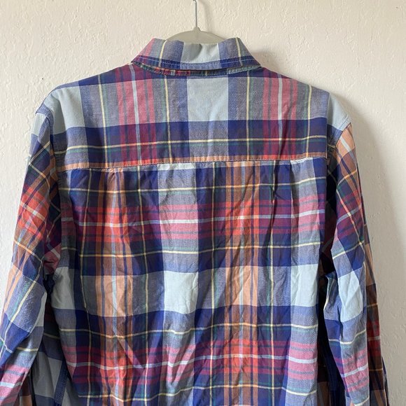Boden Mens Shirt Plaid Button Down Size L Casual Collared Long Sleeve Cotton - Picture 10 of 13